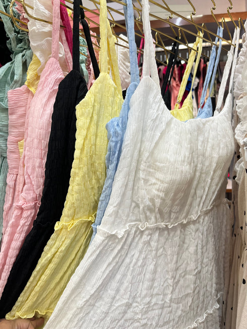 Summer Sleeveless Tiered Layer Long Dresses